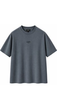 New washed T-shirt-Gray