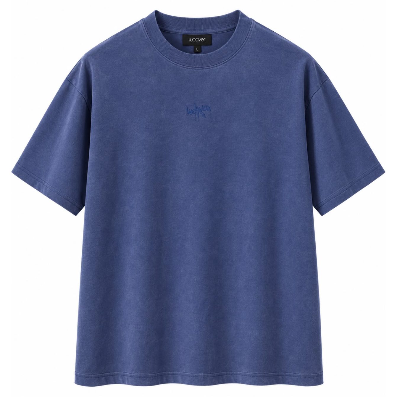 New washed T-shirt-Blue