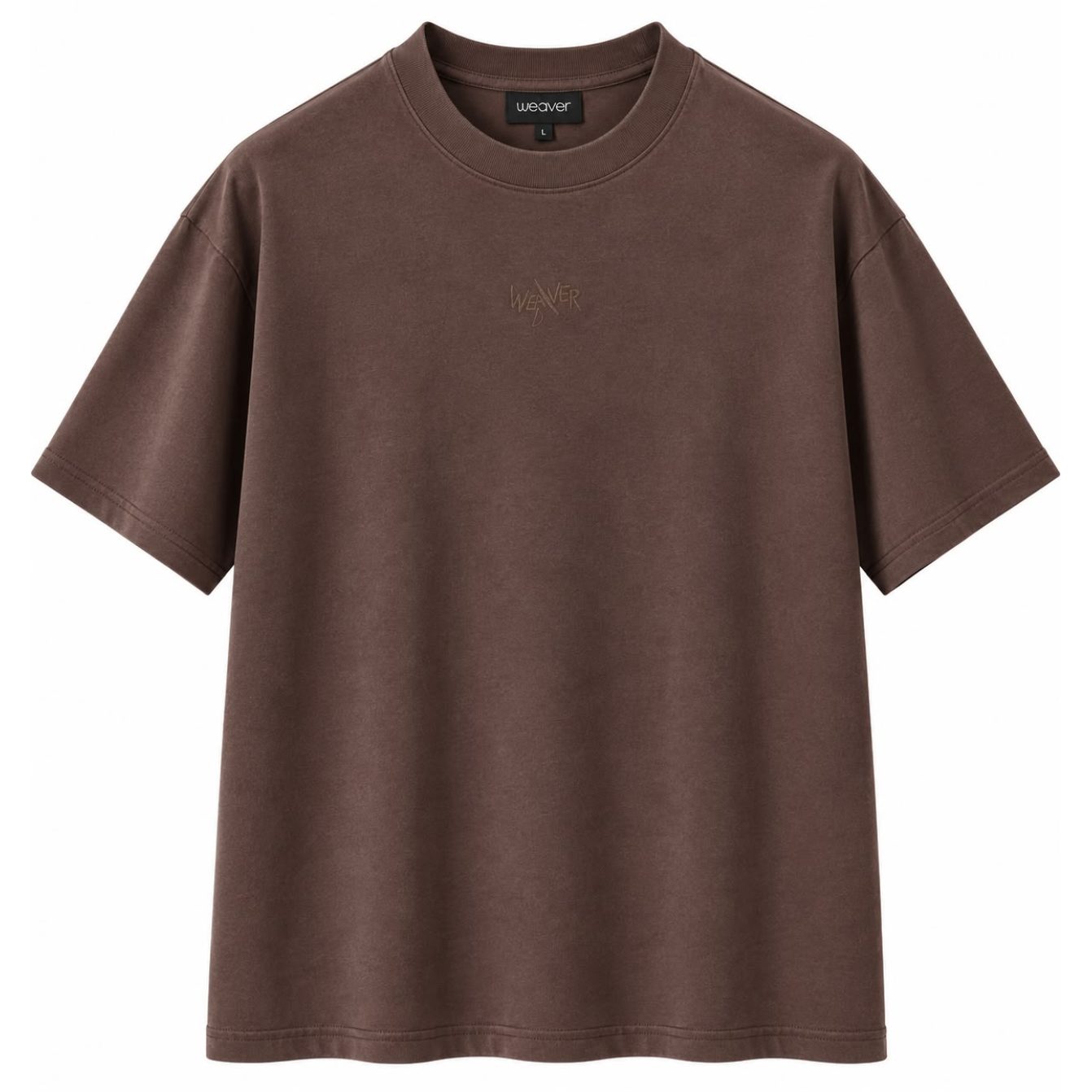 New washed T-shirt-Brawn