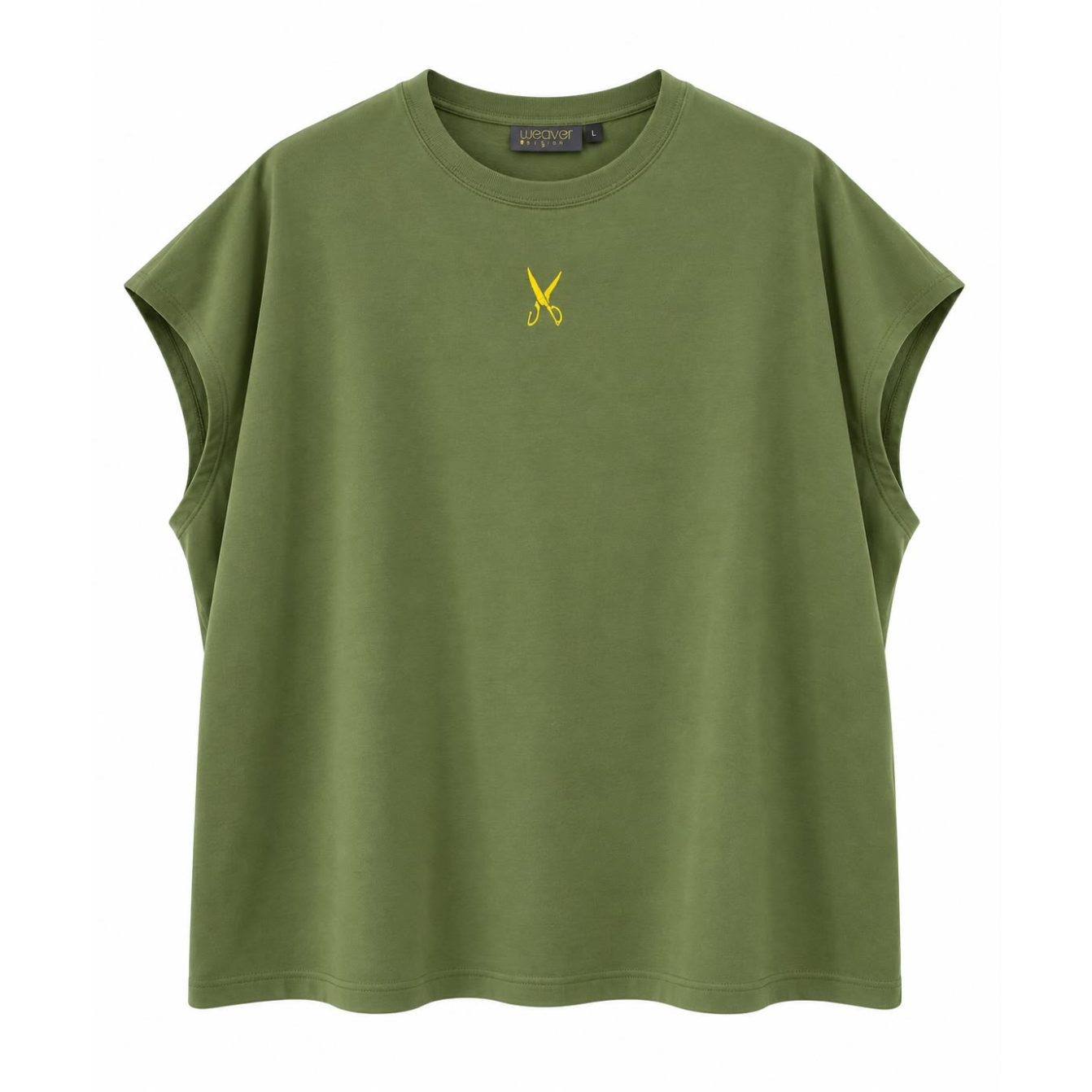 Short Sleeve Over Sized T-shirt - Green