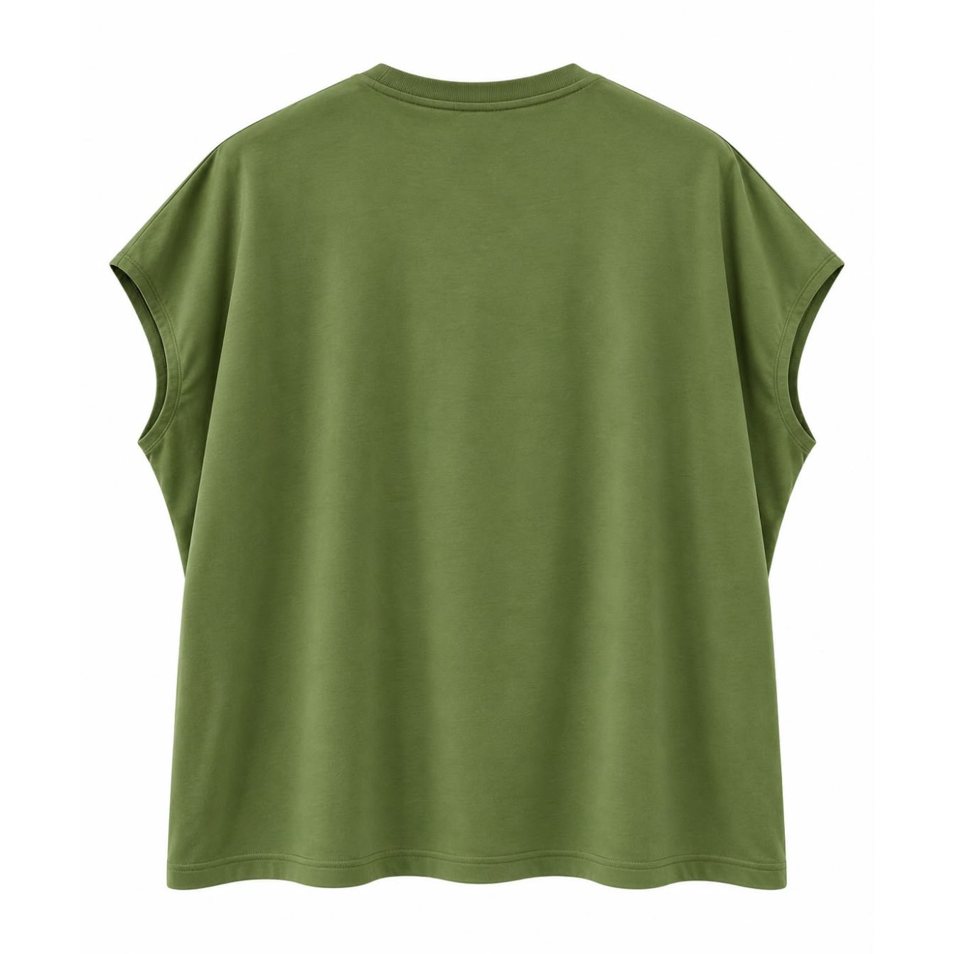 Short Sleeve Over Sized T-shirt - Green