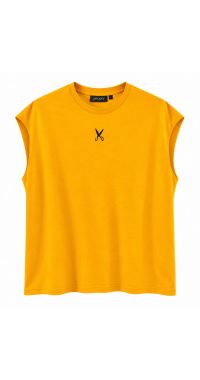 Short Sleeve Over Sized T-shirt - Orange Short Sleeve Over Sized T-shirt - Orange