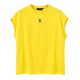 Short Sleeve Over Sized T-shirt - Yellow / Black