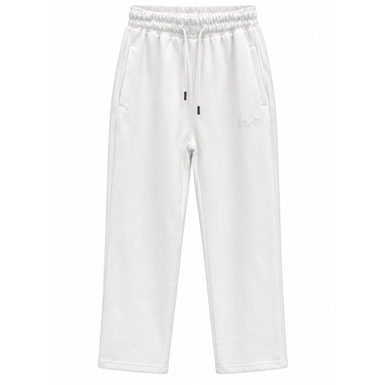Pants zigzag logo - White