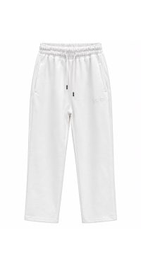 Pants zigzag logo - White