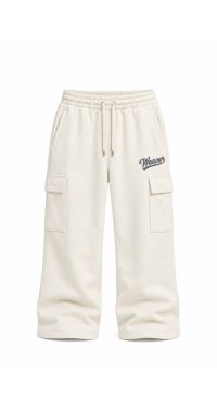 Trousers - Beige /Gray