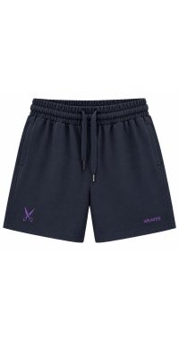 Plain Short with zigzag logo -Gray