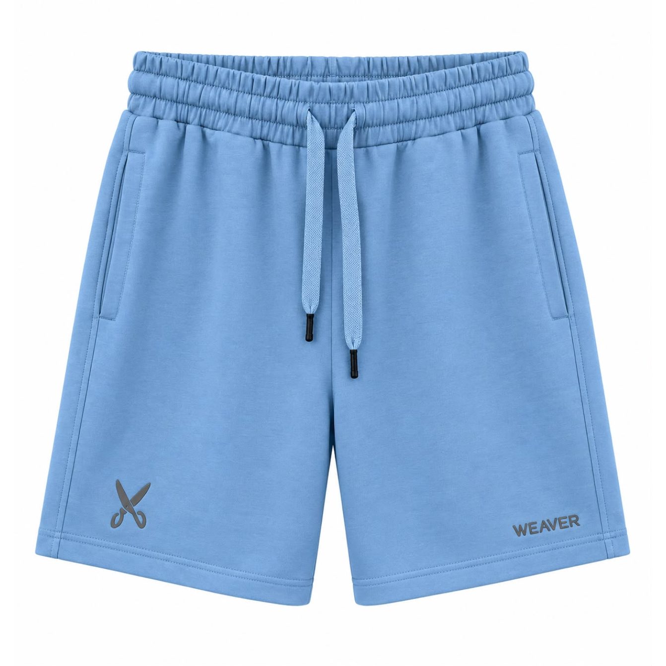 Plain Short with zigzag logo -Baby Blue