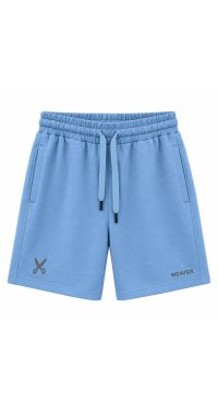 Plain Short with zigzag logo -Baby Blue