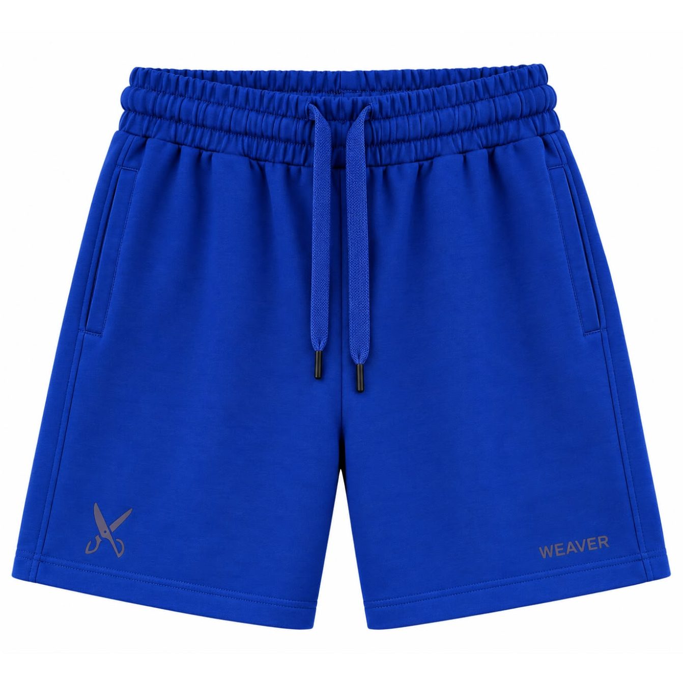 Plain Short with zigzag logo -Blue