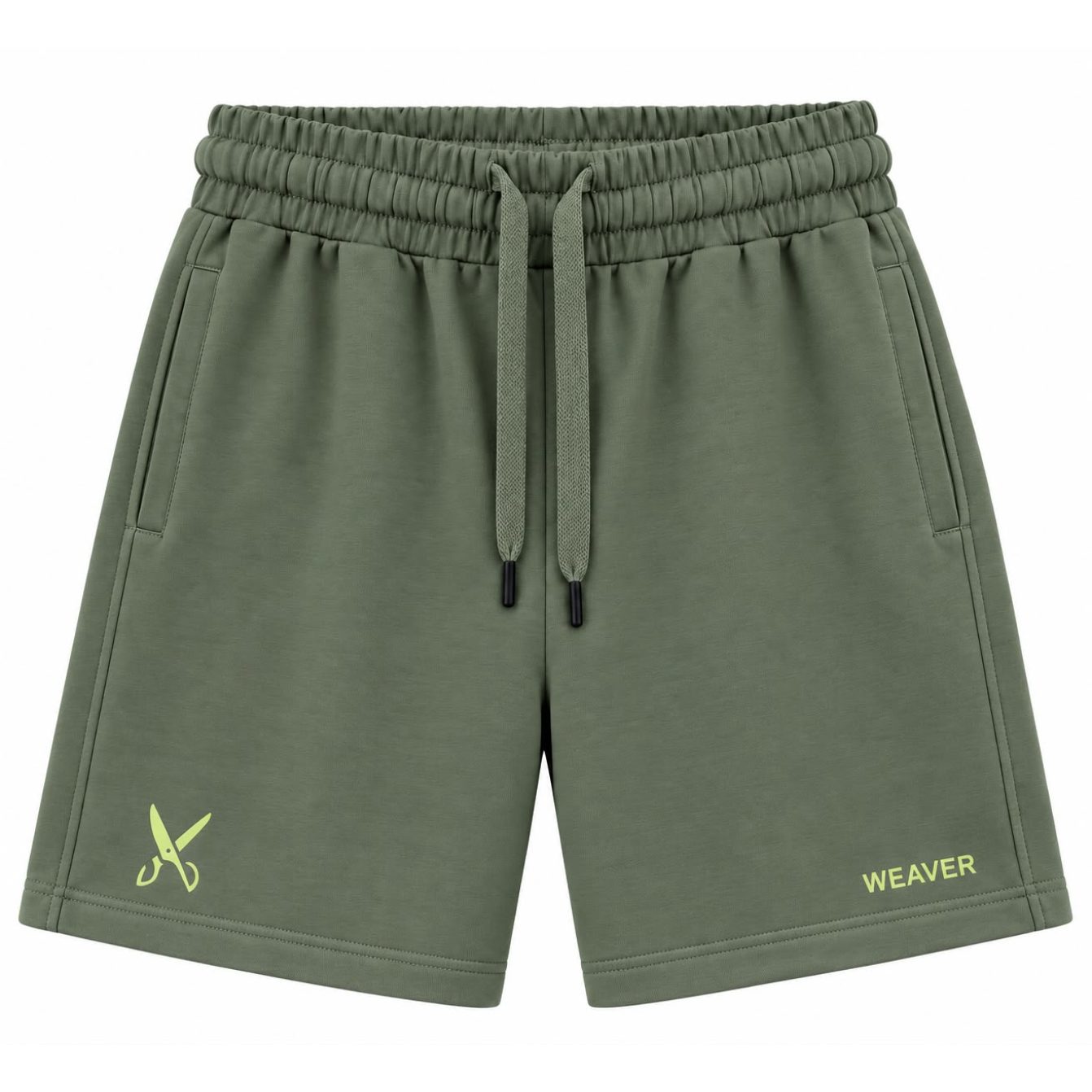 Plain Short with zigzag logo -Oily