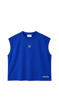 Plain Washed Oversize Short Sleeve - Blue
