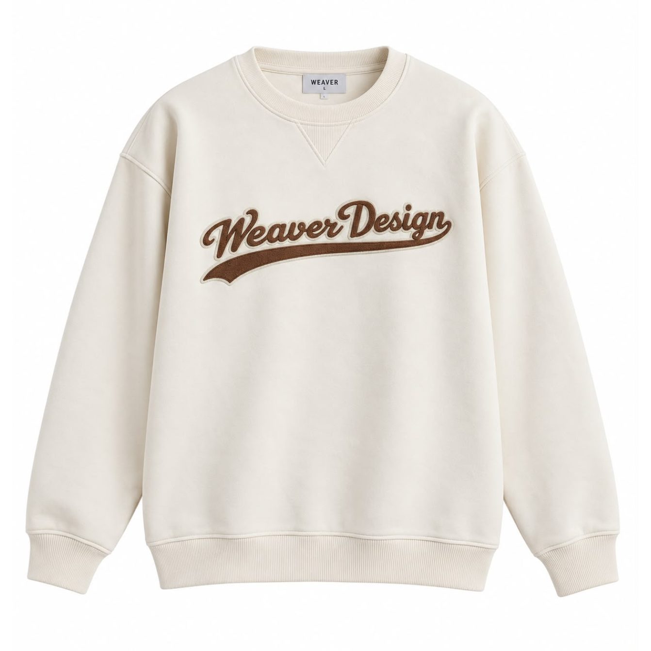 Sweatshirt oversize - Beige / Brown