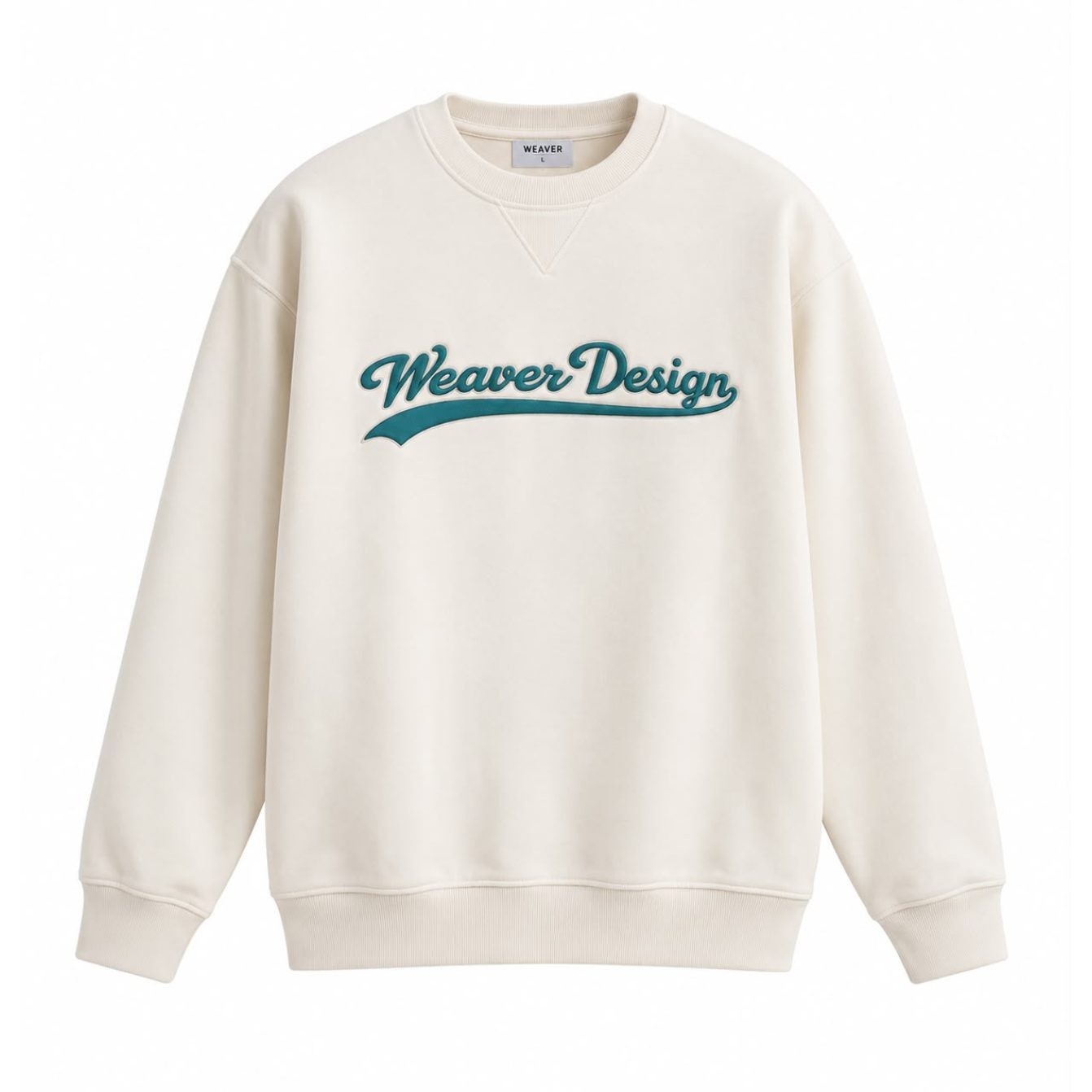 Kids Sweatshirt oversize - Beige / Green
