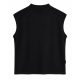 Plain Short Sleeve with Turtleneck - Black