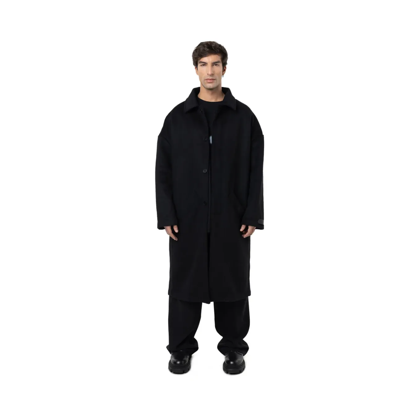 Freeminds - black wool trench coat
