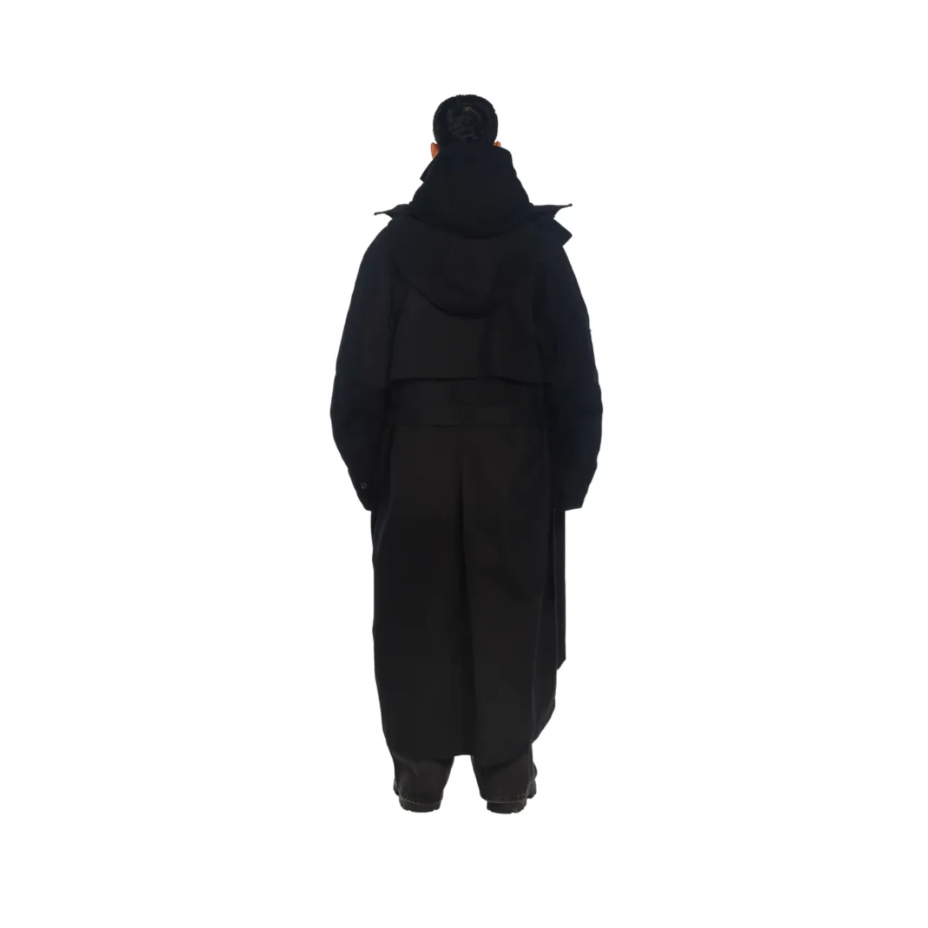 Freeminds - black wool trench coat