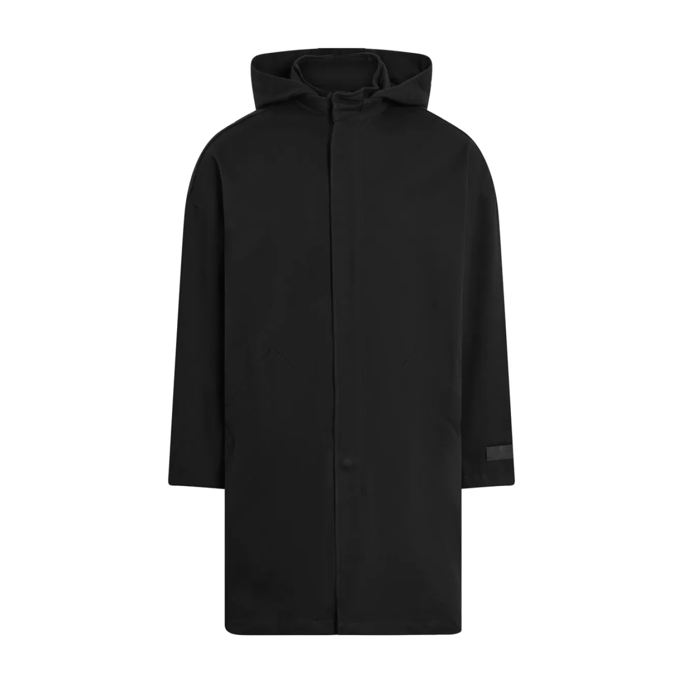 Freeminds - Distressed cotton black parka