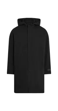 Freeminds - Distressed cotton black parka