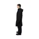 Freeminds - Distressed cotton black parka