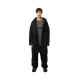 Freeminds - Distressed cotton black parka