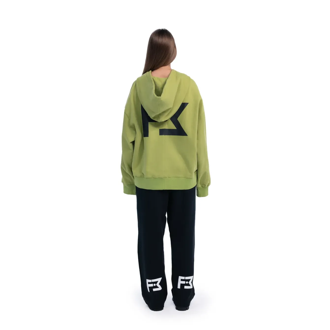 Freeminds - CYBER LIME FLEECE ZIP-UP HOODIE