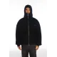 Freeminds Zip Up Washed Black Sweatshirt