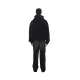 Freeminds Zip Up Washed Black Sweatshirt