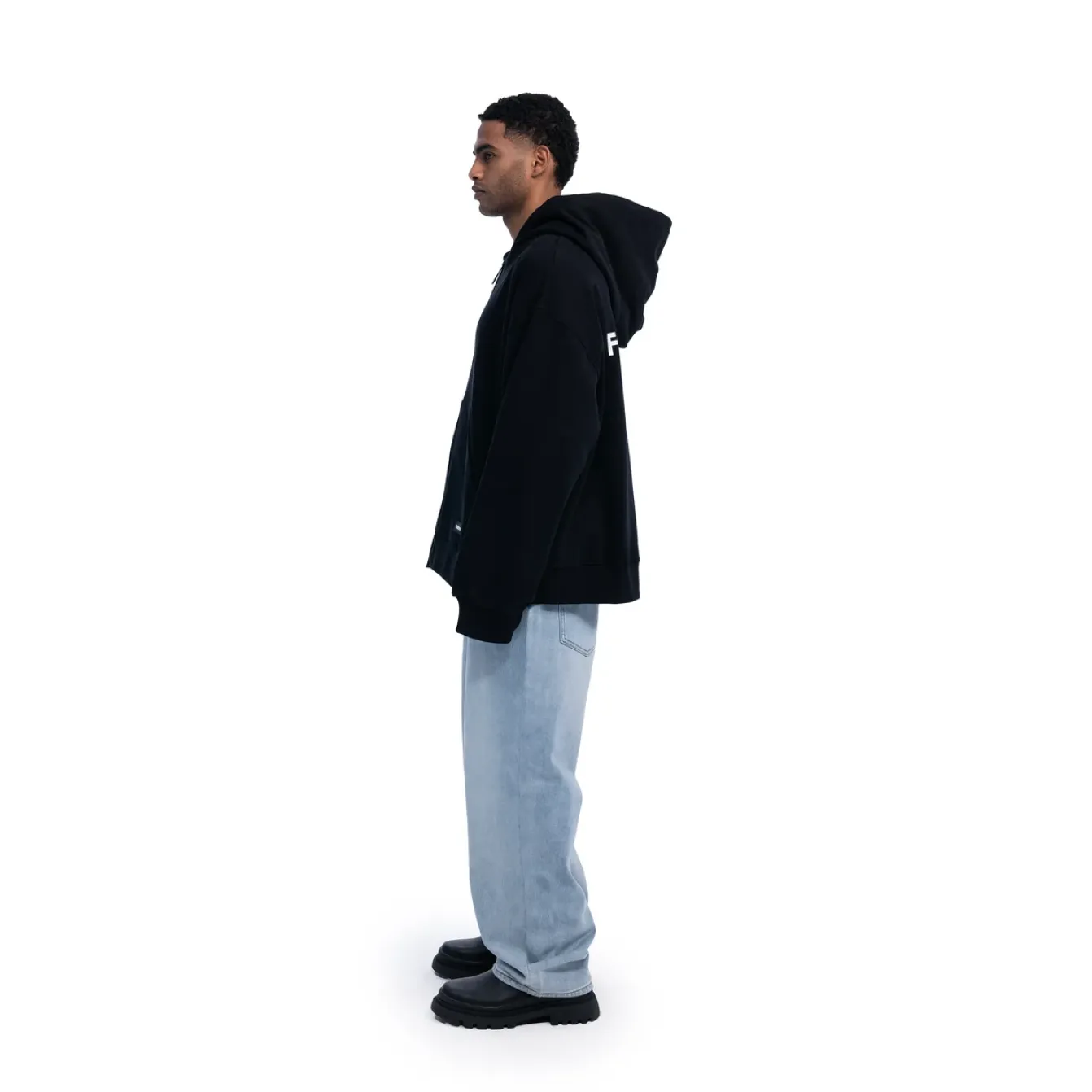 Freeminds - BLACK FLEECE ZIP-UP HOODIE Freeminds - BLACK FLEECE ZIP-UP HOODIE