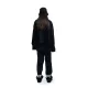 FREEMINDS - UNISEX BLACK ZIP-UP CROPPED JACKET