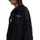 FREEMINDS - UNISEX BLACK ZIP-UP CROPPED JACKET