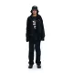 FREEMINDS - UNISEX BLACK ZIP-UP CROPPED JACKET