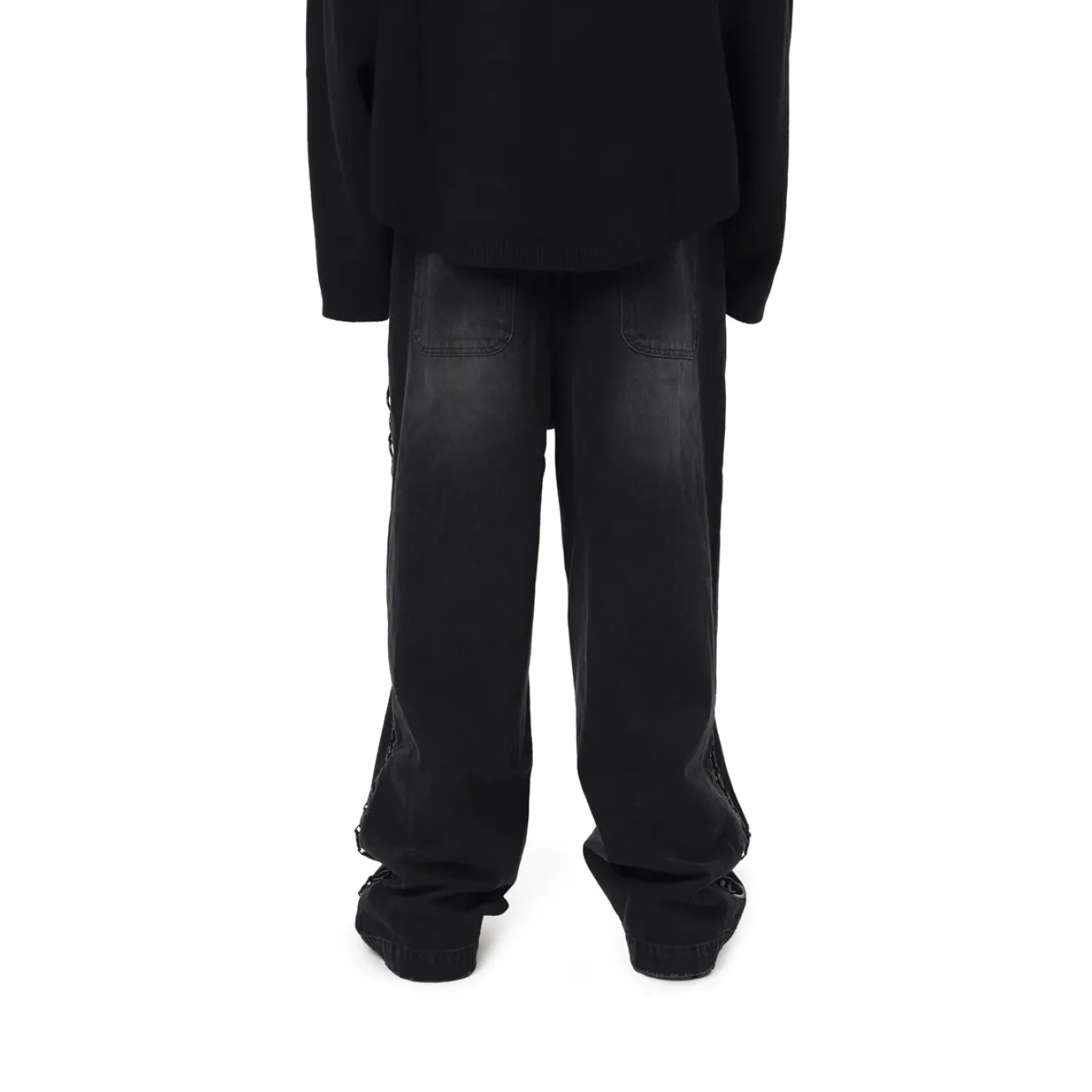 Freeminds Wide leg black denim Jeans Freeminds Wide leg black denim Jeans