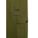 FREEMINDS - WASHED GREEN NAVY CARGO PANTS