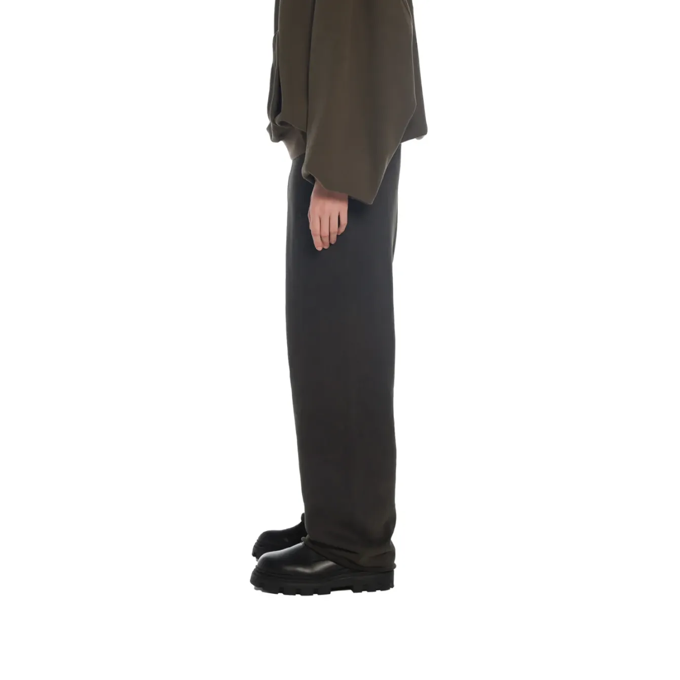 Freeminds - Wide Leg Washed Black Sweatpants