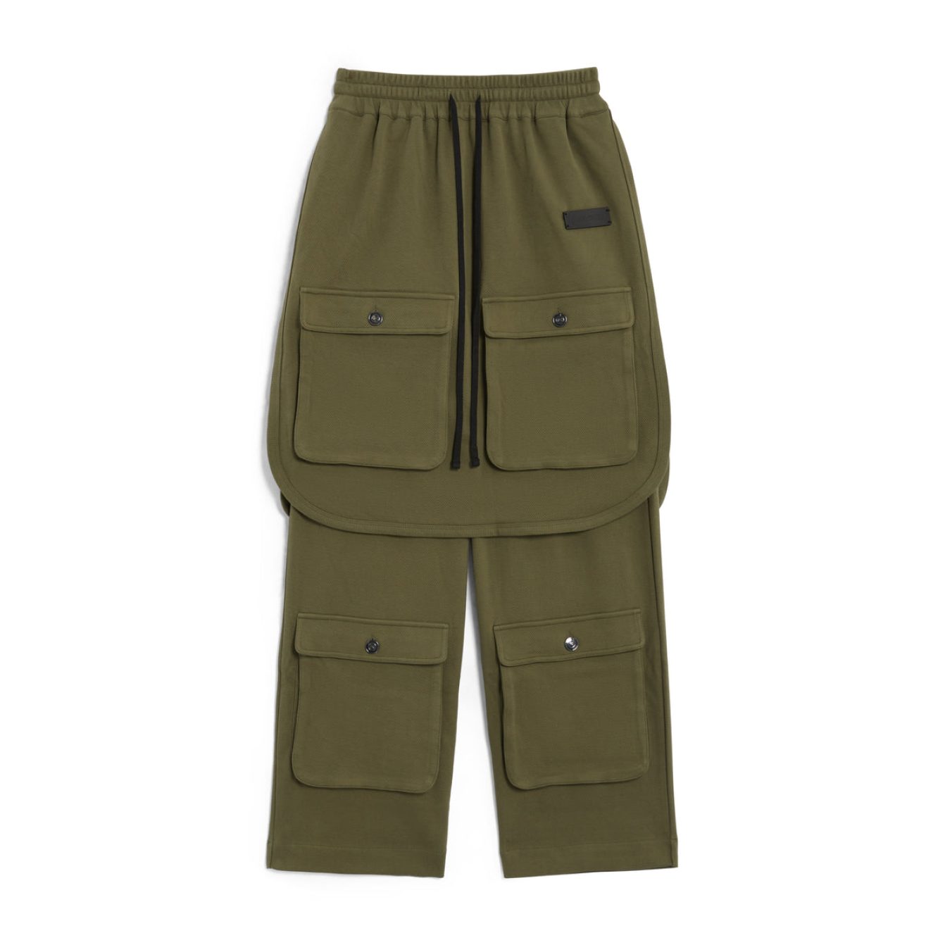 Freeminds - green navy Layered cargo sweatpant Freeminds - green navy Layered cargo sweatpant