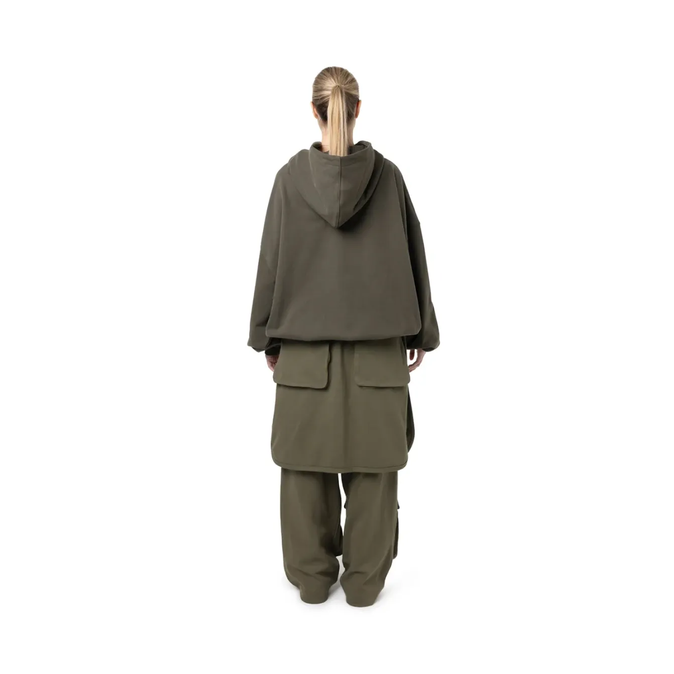 Freeminds - green navy Layered cargo sweatpant Freeminds - green navy Layered cargo sweatpant