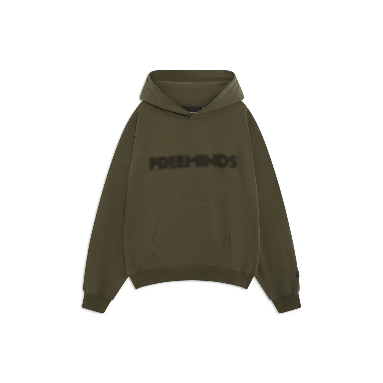 Freeminds - Fleece green navy hoodie