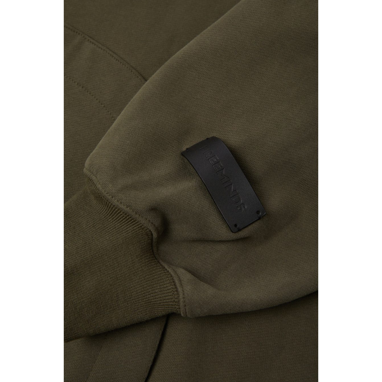 Freeminds - Fleece green navy hoodie
