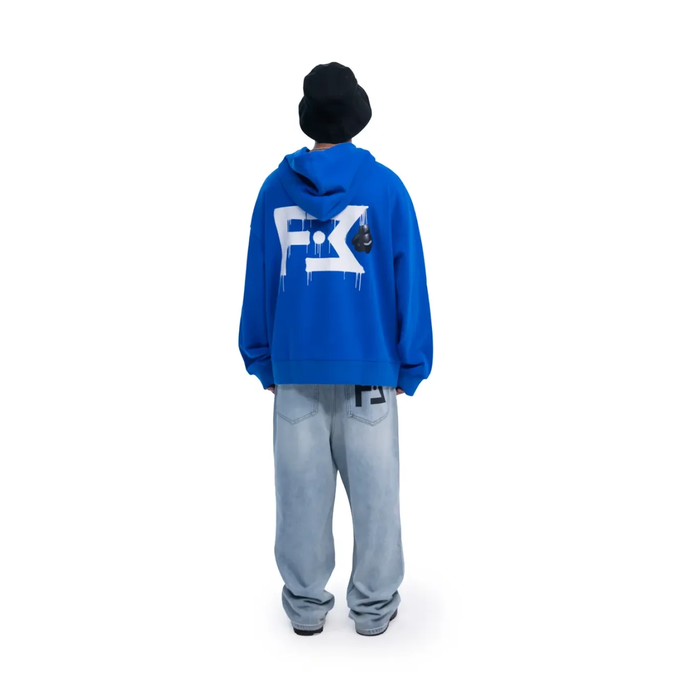 Freeminds - BLUE I AM A CHAMPION OVERSIZED HOODIE Freeminds - BLUE I AM A CHAMPION OVERSIZED HOODIE