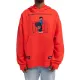 Freeminds  - RADIANT RED BOUNDARIES OVERSIZED HOODIE