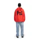 Freeminds  - RADIANT RED BOUNDARIES OVERSIZED HOODIE