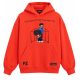 Freeminds  - RADIANT RED BOUNDARIES OVERSIZED HOODIE