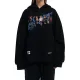 Freeminds - BLACK SELF-RESPECT CLUB OVERSIZED HOODIE