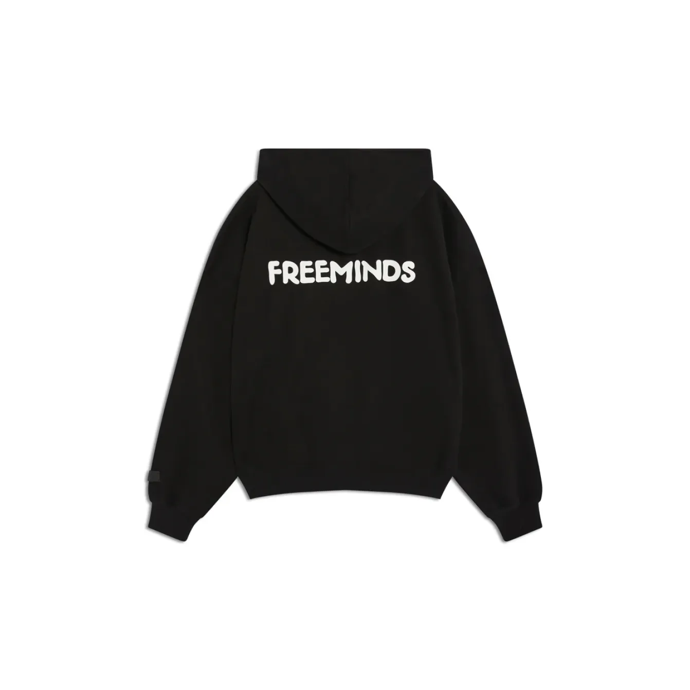 Freeminds - Claim your vibe fleece black hoodie Freeminds - Claim your vibe fleece black hoodie