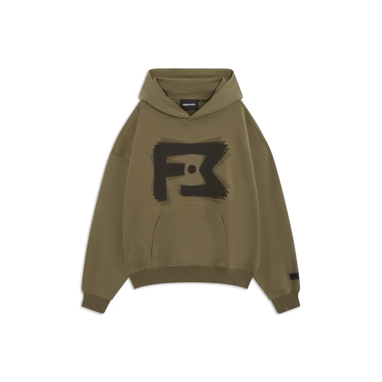 Freeminds - Fleece brown logo hoodie Freeminds - Fleece brown logo hoodie