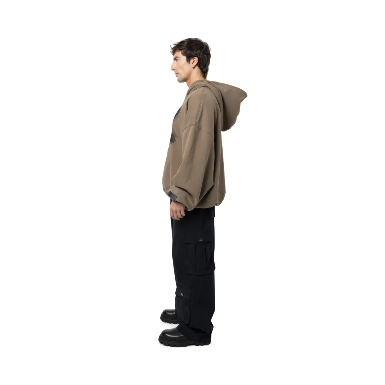 Freeminds - Fleece brown logo hoodie Freeminds - Fleece brown logo hoodie