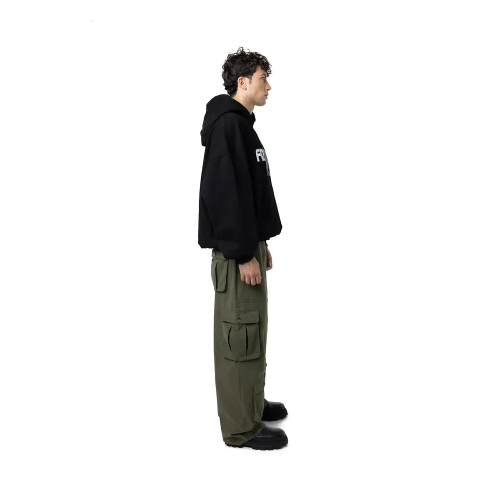 Freeminds - Mindful chill fleece black hoodie