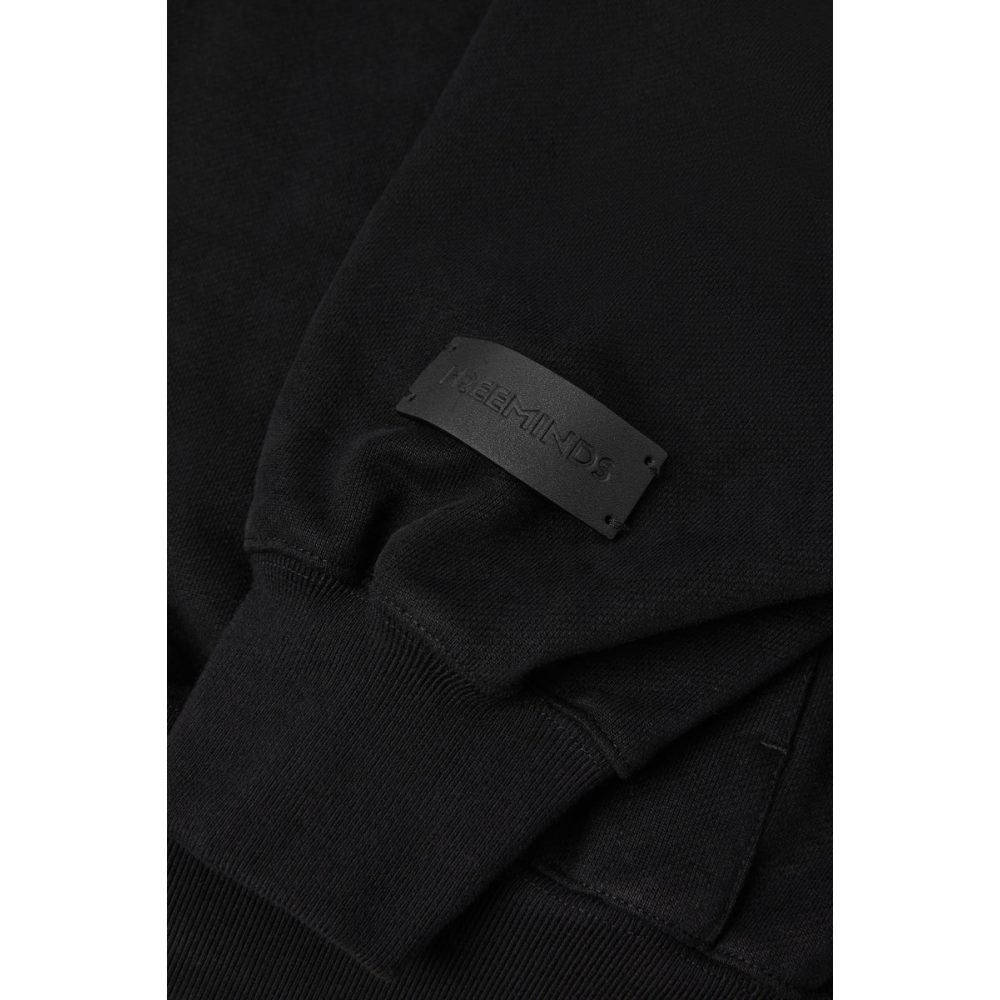 Freeminds - Mindful chill fleece black hoodie