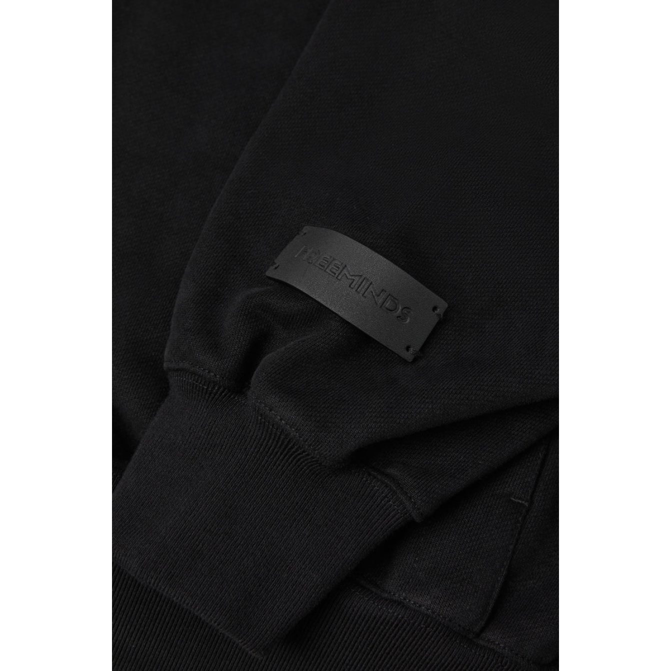 Freeminds - Mindful chill fleece black hoodie